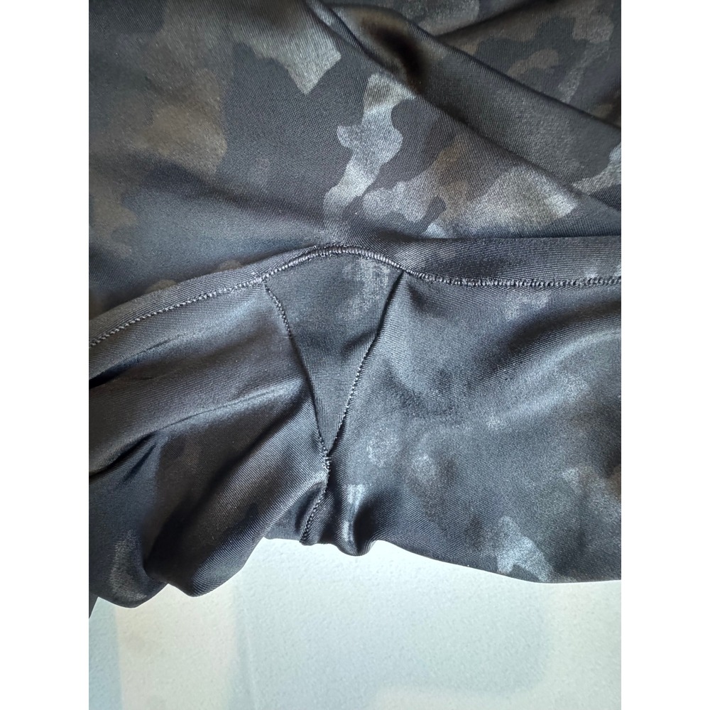 Spanx Faux Leather Camo Leggings Black High Waisted 1XL Camouflage Pants - Picture 13 of 14